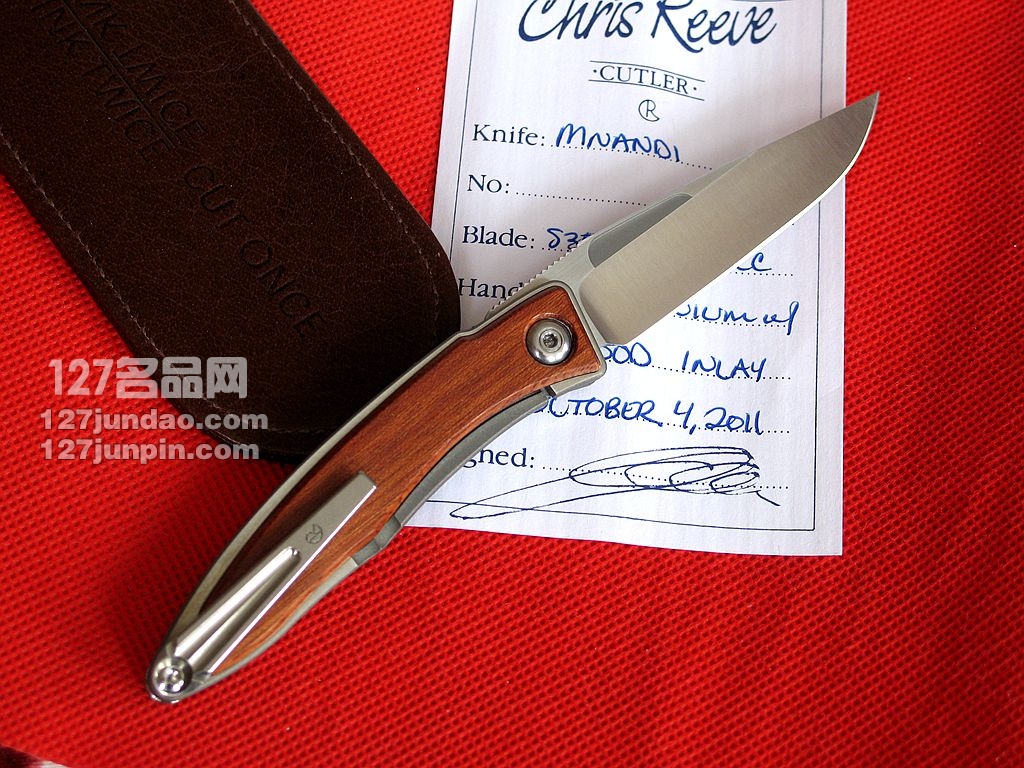 美国克里斯里夫Chris Reeve Mnandi红木柄绅士刀 127名品网  