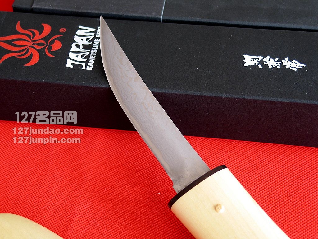 日本关兼常Kanetsune KB-124 经典日式怀刀 20层大马士革