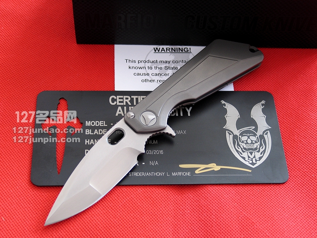 美国微技术MICROTECH MSG III手工拉丝合作版战术刀  世界名刀