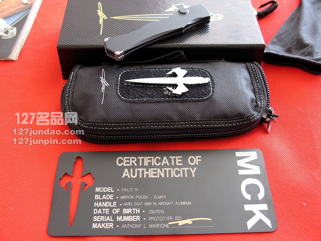 美国微技术MICROTECH HALO IV四代 Polish剑标镜面曲线性感型直跳