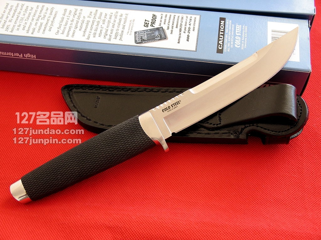 美国冷钢COLD STEEL 18H 三美钢战术直刀 荒野男人进口名刀 军刀