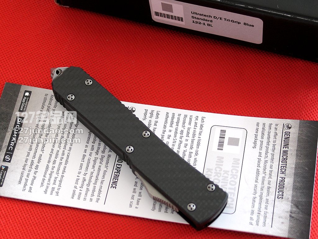 微技术Microtech TE碳纤维柄单刃直跳刀 名刀 军刀 127名品网