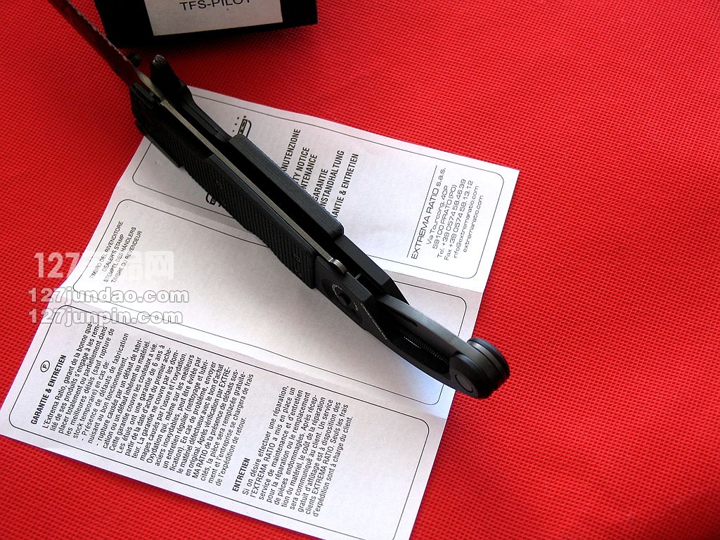 Extrema Ratio极端武力TFS PILOT特战队超级多用刀 意大利世界名刀