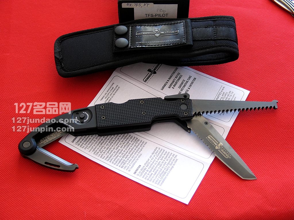Extrema Ratio极端武力TFS PILOT特战队超级多用刀 意大利世界名刀