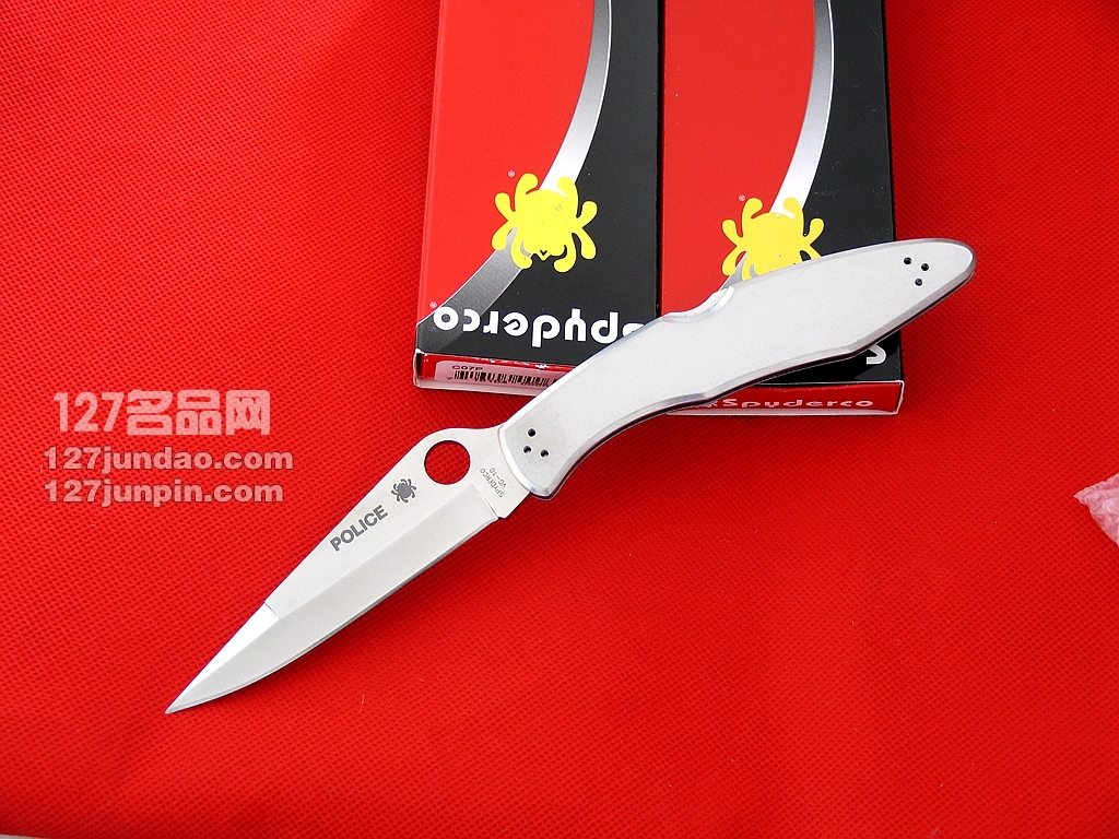 美国蜘蛛SPYDERCO C07P全钢警察平刃战术折刀 127名刀网 美国蜘蛛SPYDERCO C07P全钢警察平刃战术折刀 127名刀网