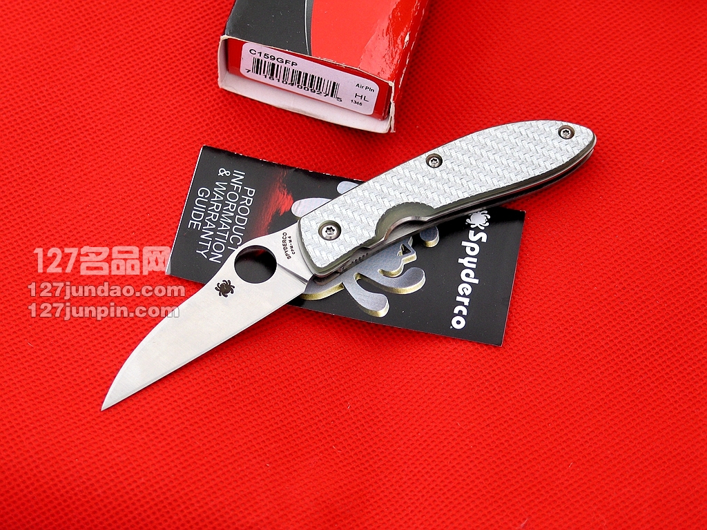 美国蜘蛛SPYDERCO C159GFP 纤维柄全刃折刀 127名刀网 美国蜘蛛SPYDERCO C159GFP 纤维柄全刃折刀 127名刀网
