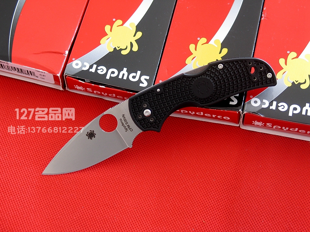 SPYDERCO 美国蜘蛛C41PBK5战术折刀 本土五代经典战术军刀127名品 SPYDERCO 美国蜘蛛C41PBK5战术折刀 本土五代经典战术军刀127名品