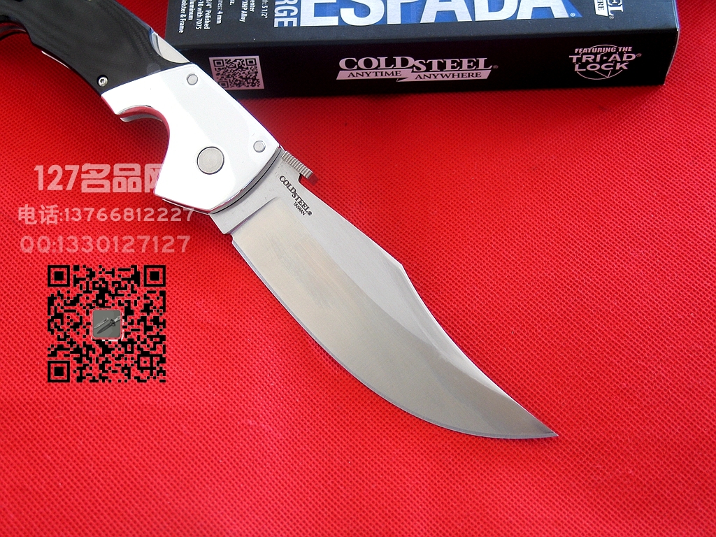 COLD STEEL美国冷钢62NCL史泰龙款大型战术折刀名刀127名品 