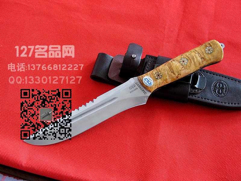 俄罗斯 A&R雪豹 终极生存刀背齿米卡塔柄 手工名刀127名品网 俄罗斯 A&R雪豹 终极生存刀背齿米卡塔柄 手工名刀127名品网