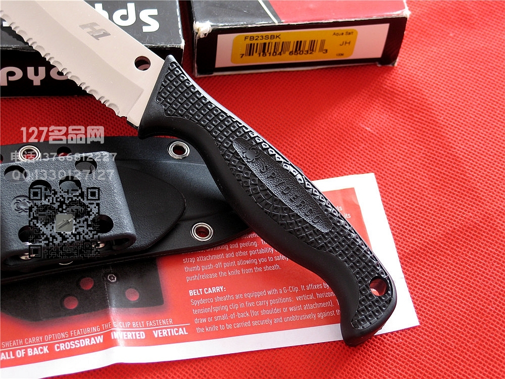 美国蜘蛛SPYDERCO FB23SBK  127名刀网