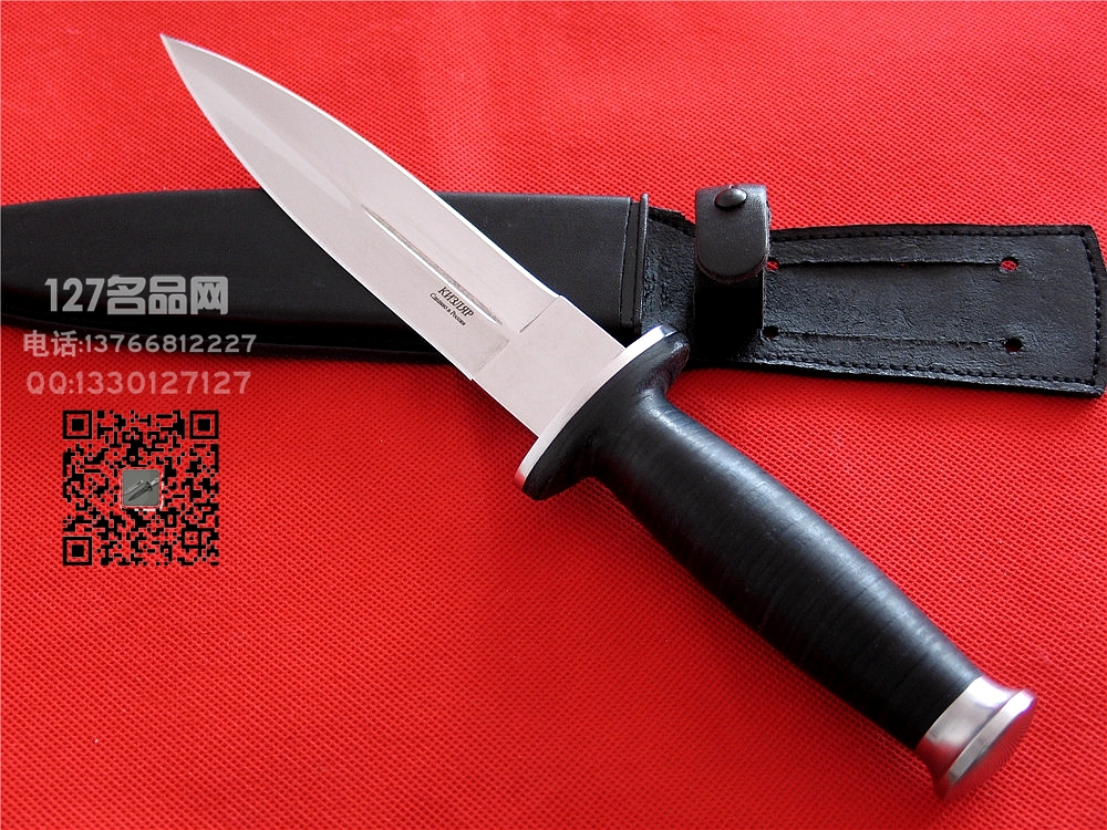 俄罗斯基兹利亚尔kizlyar 镜面双刃特战队匕首127名品网 