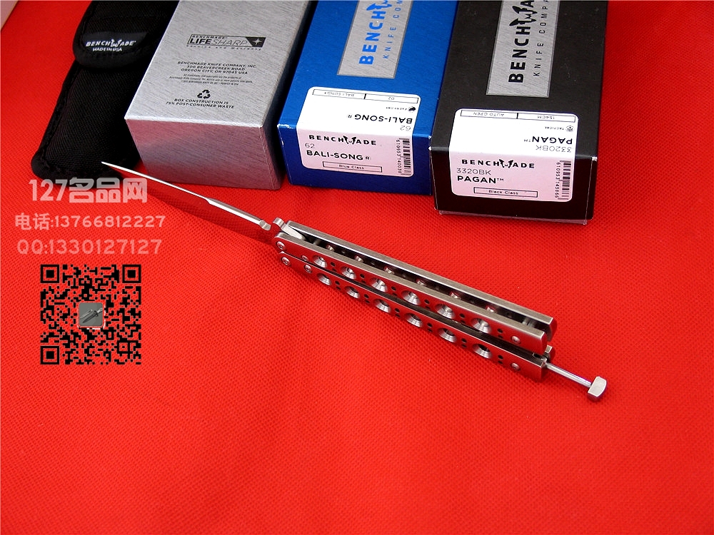 美国蝴蝶Benchmade 62甩刀D2钢 127名品网
