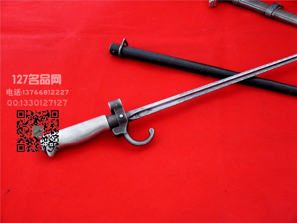 法国林白刺刀M1886带护手勾军刀 127名品