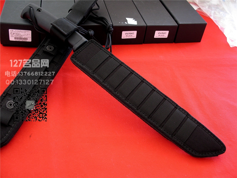 Extrema Ratio极端武力WAKI BLACK战术排障刀黑色 世界名刀
