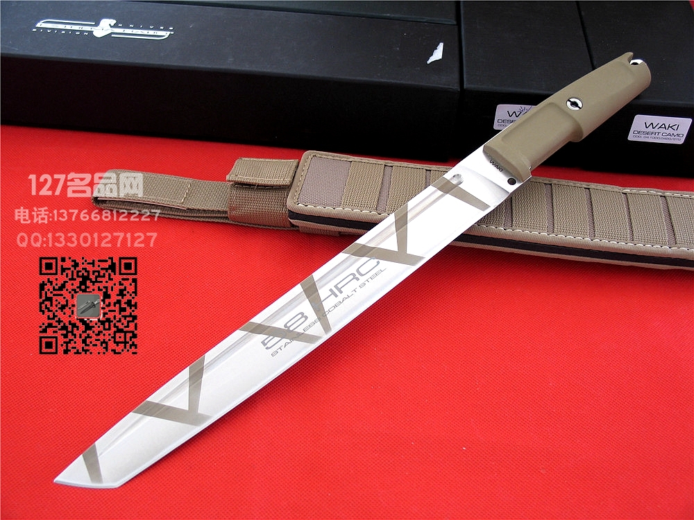 Extrema Ratio极端武力WAKI DEERT CAMO战术排障刀T头钢本色