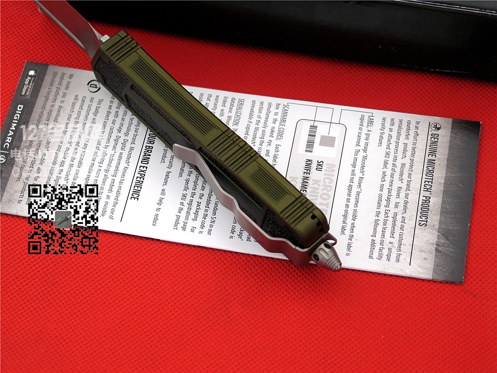 美国微技术MICROTECH 甲虫军版石洗直跳 127世界名刀