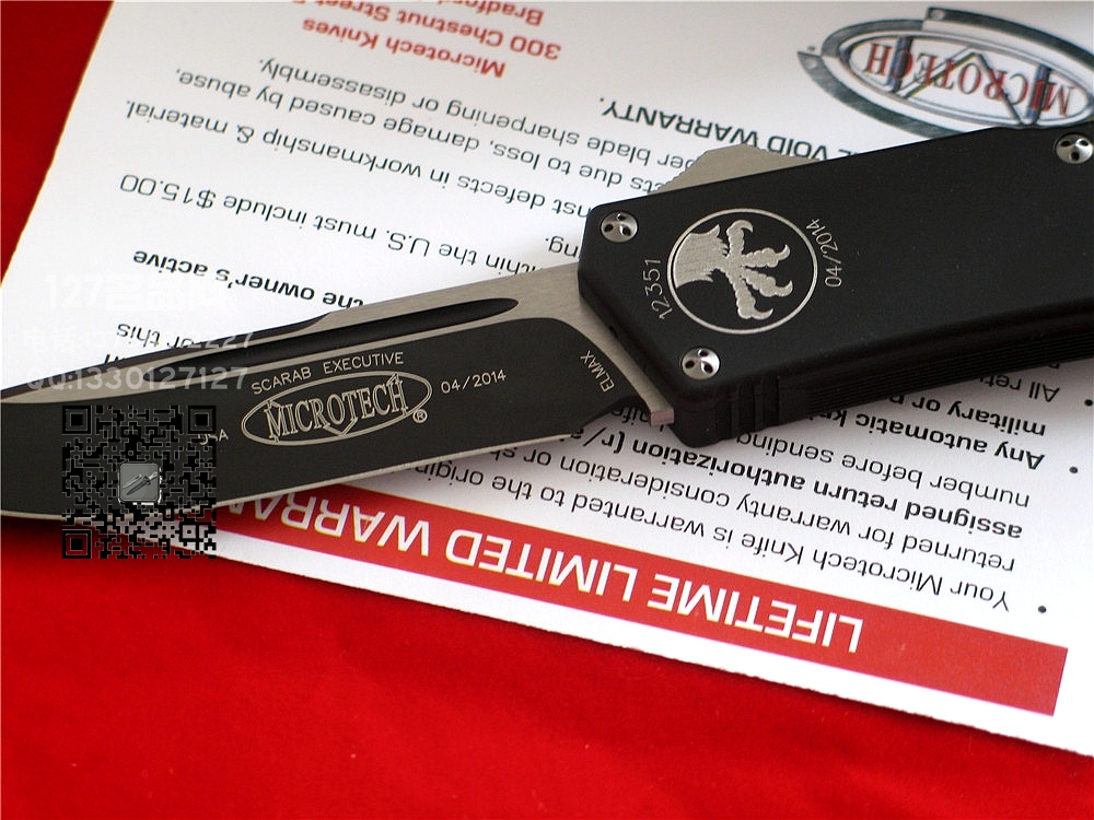 美国微技术MICROTECH 176-1圣甲虫水滴头单锋全刃直跳