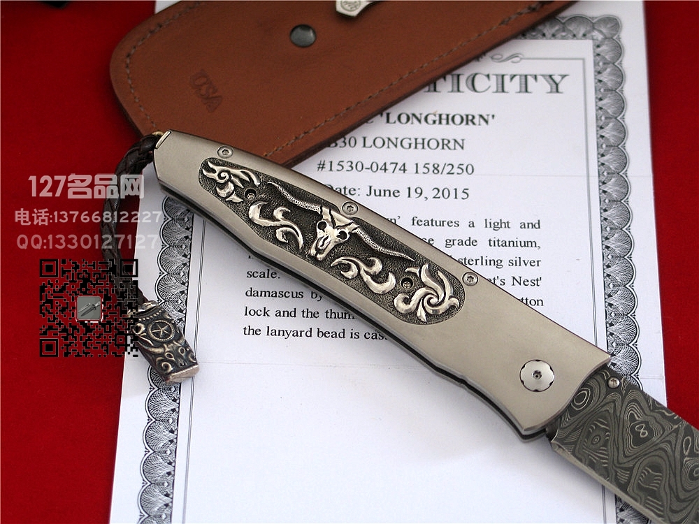 William Henry 美国威廉亨利 B30 LONGHORN大马士革限量版