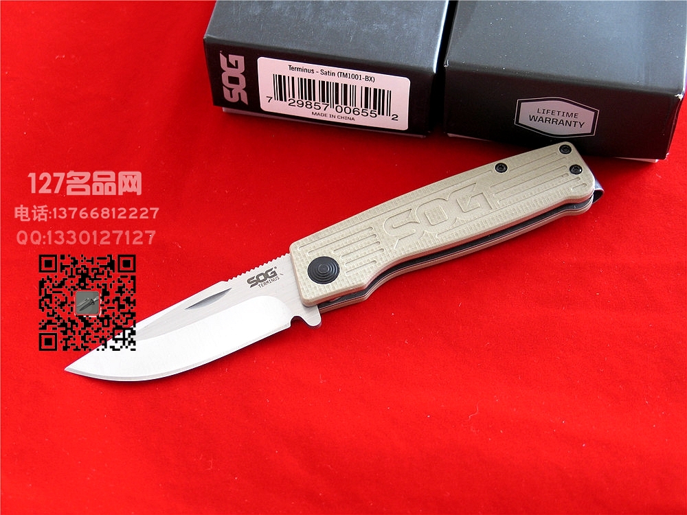 美国哨格SOG索格TM1001户外小刀127名品网 美国哨格SOG索格TM1001户外小刀127名品网