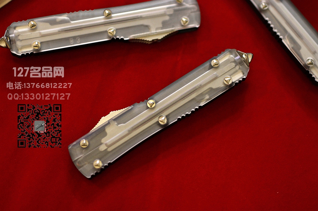 美国微技术MICROTECH  121-1 Clear Top透明壳限量版双刃直跳