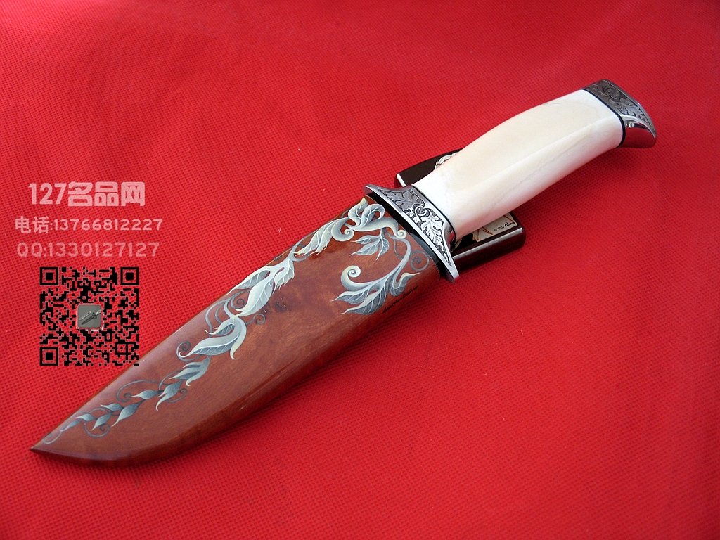 手工刀匠大卫-布莱克  手工雕刻镜面定制刀