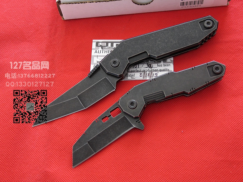 美国军需官QTRMSTR QSE-10彼弗 限量版战术折刀 