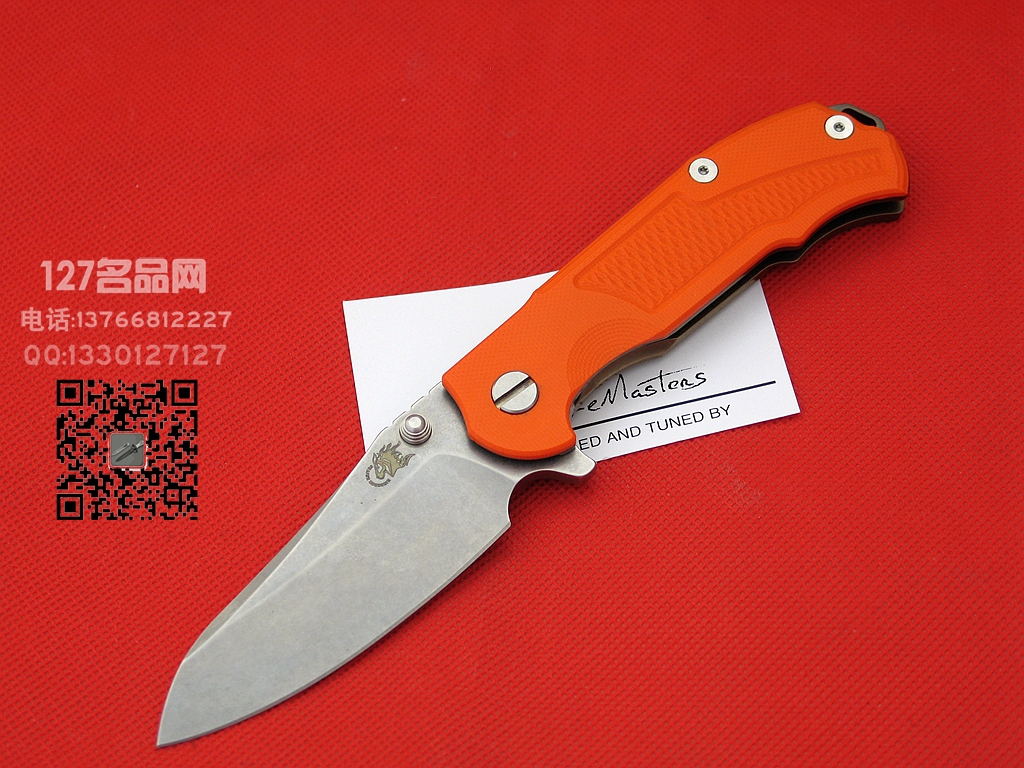 美国辛德勒Hinderer Knives MP-1橙色钛柄高端折刀 美国辛德勒Hinderer Knives MP-1橙色钛柄高端折刀