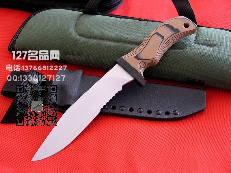美国疯狗MadDog  蚀刻版半齿战术刃 世界名刃 127名品网 
