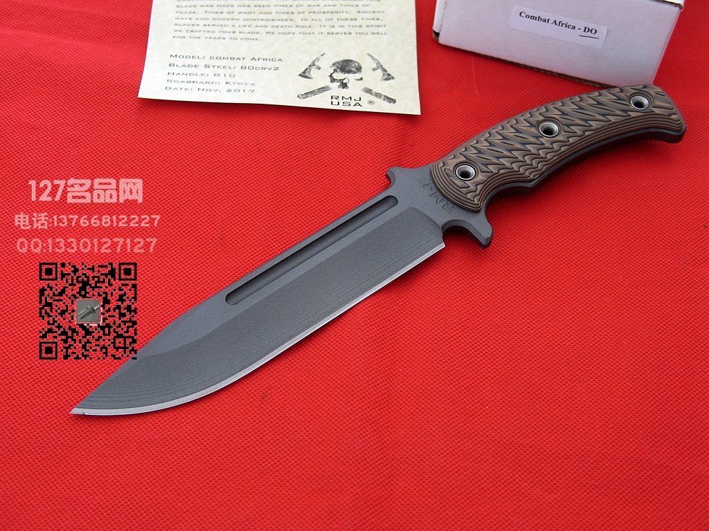 美国RMJ COMBAT AFRICA-DO非洲战斗刀 127名品 美国RMJ COMBAT AFRICA-DO非洲战斗刀 127名品