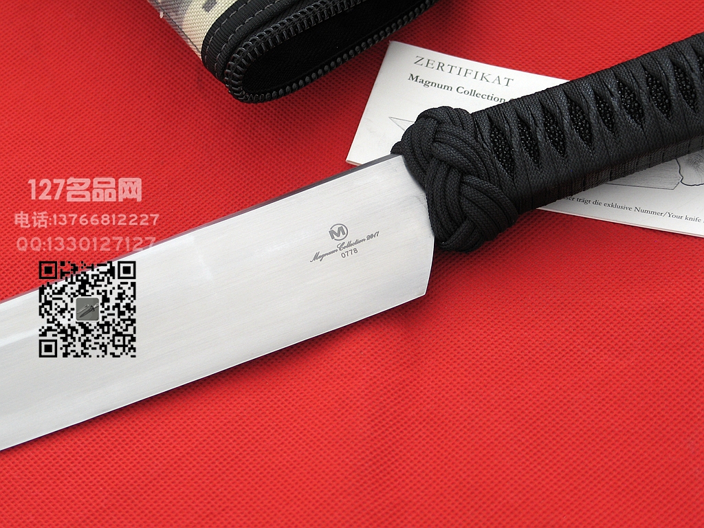 Boker博克限定版  鱼皮柄日式缠绳柄武士