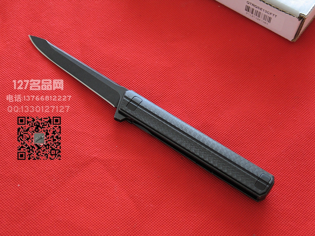 军需官Quartermaster QSE-13CF S35VN粉末碳纤维柄战术快开