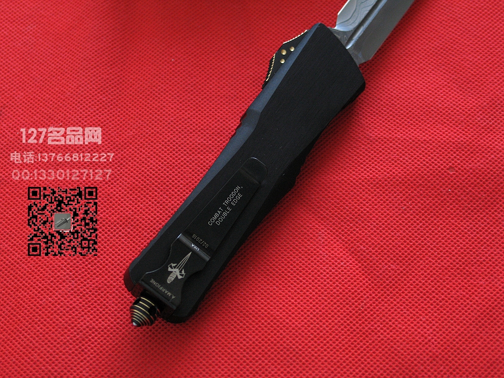 美国微技术Microtech 三美大马士革镜面剑标 战术大恐龙
