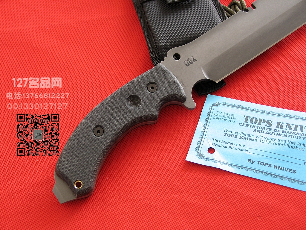 美国尖端战术TOPS托普斯 野战刀 127名品网
