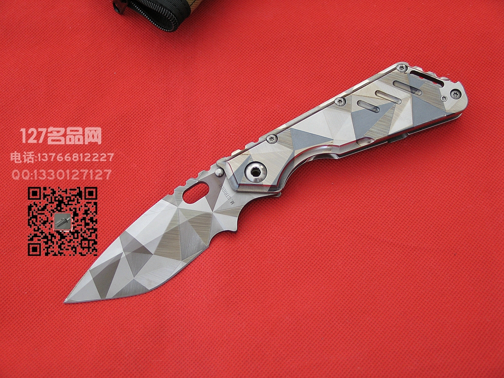 美国挺进者Strider MSx钛柄特别版战术折刀 127名品网 美国挺进者Strider MSx钛柄特别版战术折刀 127名品网