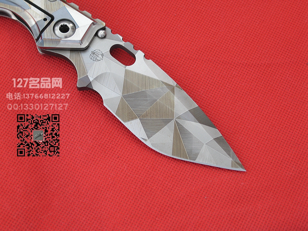 美国挺进者Strider MSx钛柄特别版战术折刀 127名品网