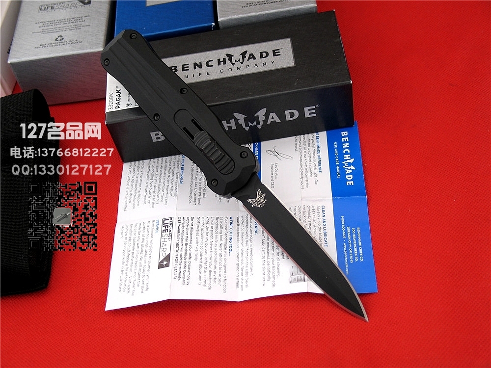 美国蝴蝶Benchmade3320BK君警专用直跳127名品网