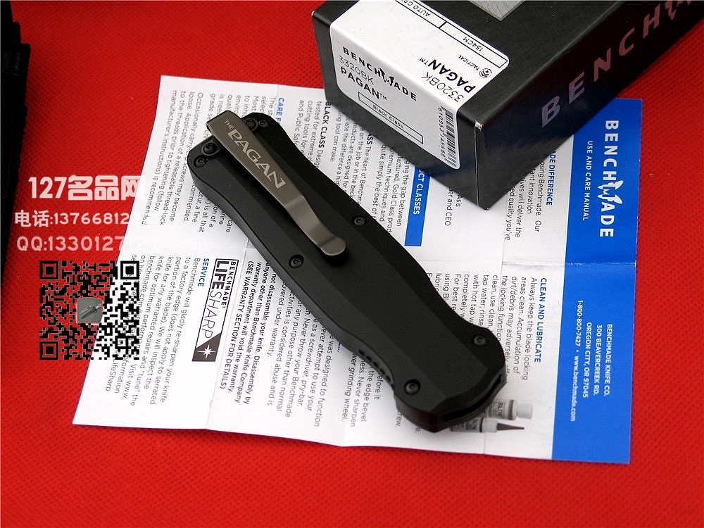 美国蝴蝶Benchmade3320BK君警专用直跳127名品网