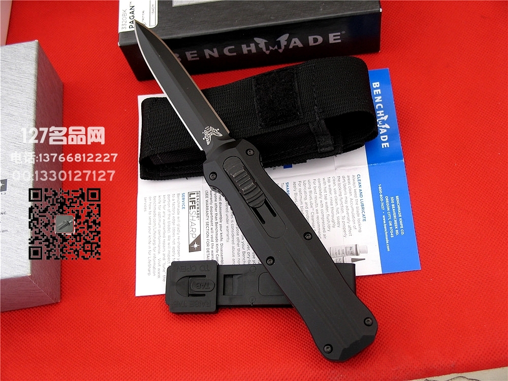 美国蝴蝶Benchmade3320BK君警专用直跳127名品网