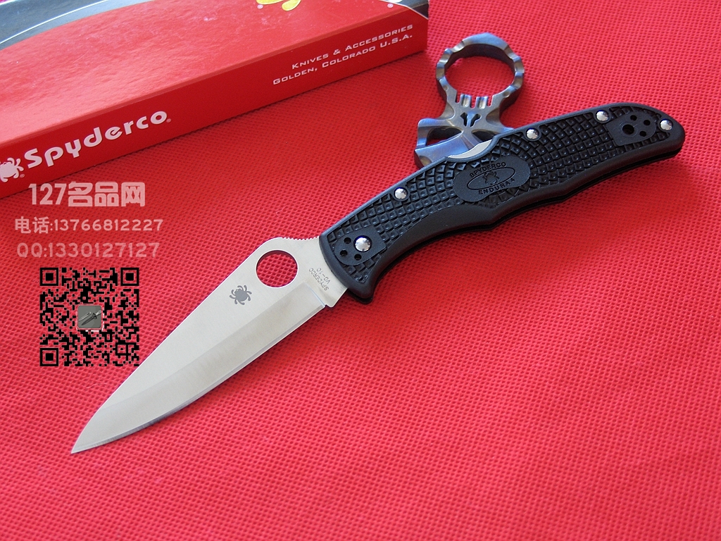 美国蜘蛛SPYDERCO C10PBK 巅峰全刃战术折刀 美国蜘蛛SPYDERCO C10PBK 巅峰全刃战术折刀