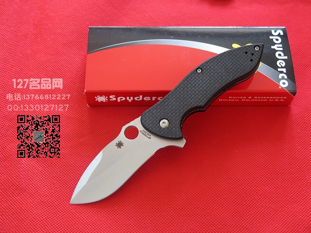 美国蜘蛛SPYDERCO C187CFP2界限II碳纤维战术折刀 美国蜘蛛SPYDERCO C187CFP2界限II碳纤维战术折刀