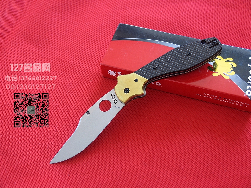 美国蜘蛛SPYDERCO C190CFP鲍伊风格斗刀127名刀网 美国蜘蛛SPYDERCO C190CFP鲍伊风格斗刀127名刀网