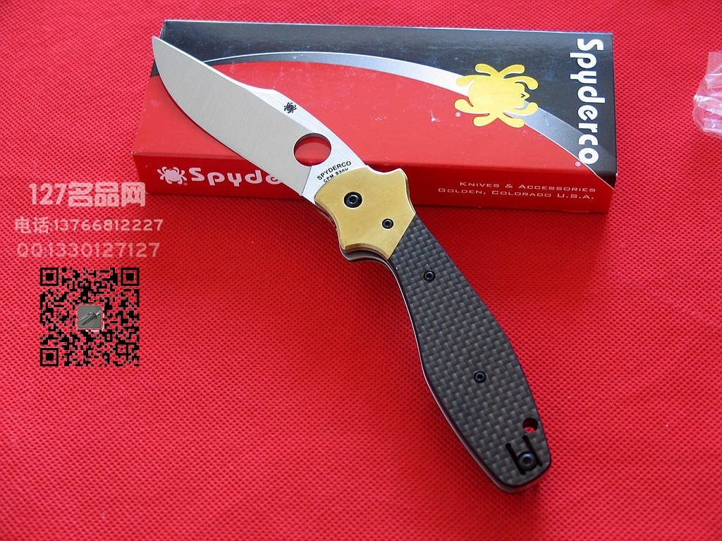 美国蜘蛛SPYDERCO C190CFP鲍伊风格斗刀127名刀网