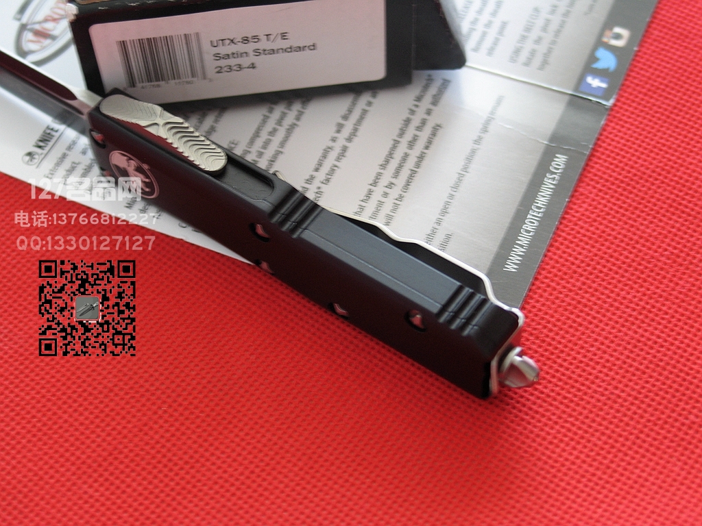 美国微技术Microtech 233双色UTX-85T战术直跳名刀127名品网