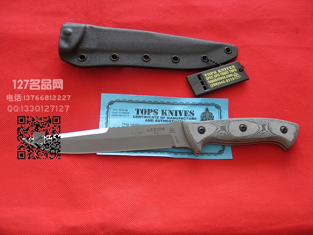 TOPS尖端战术HAZEN LEGION 军团6战术匕首 127名品网