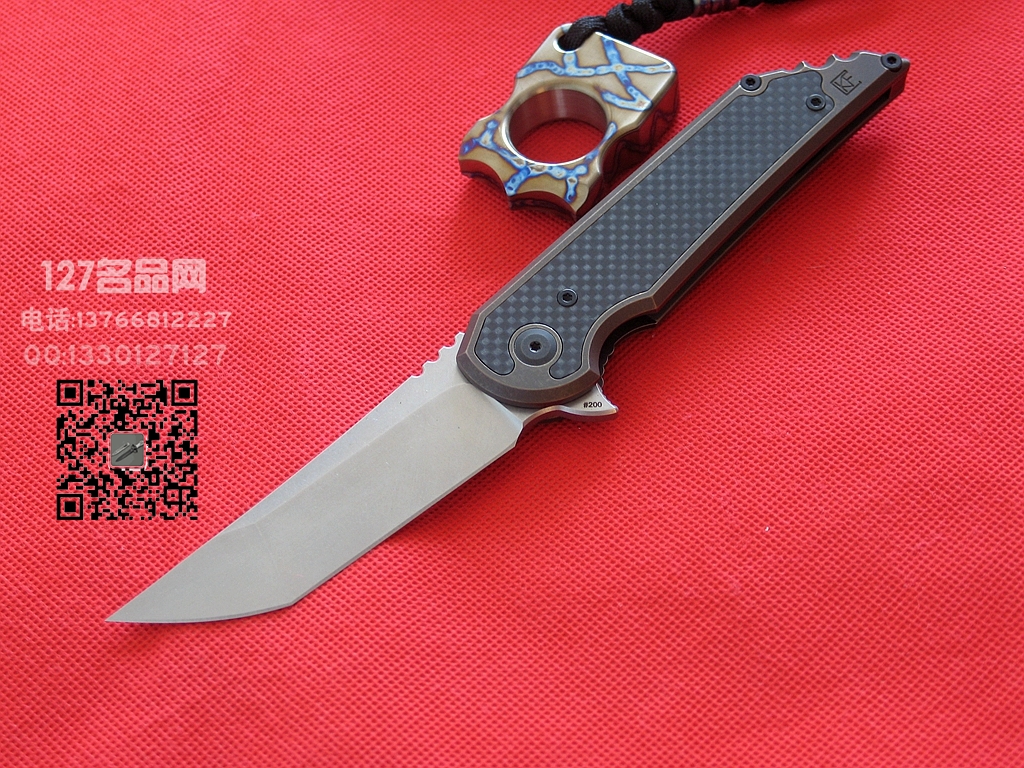 俄罗斯CKF M390日式Tanto机甲石洗快开折刀 俄罗斯CKF M390日式Tanto机甲石洗快开折刀