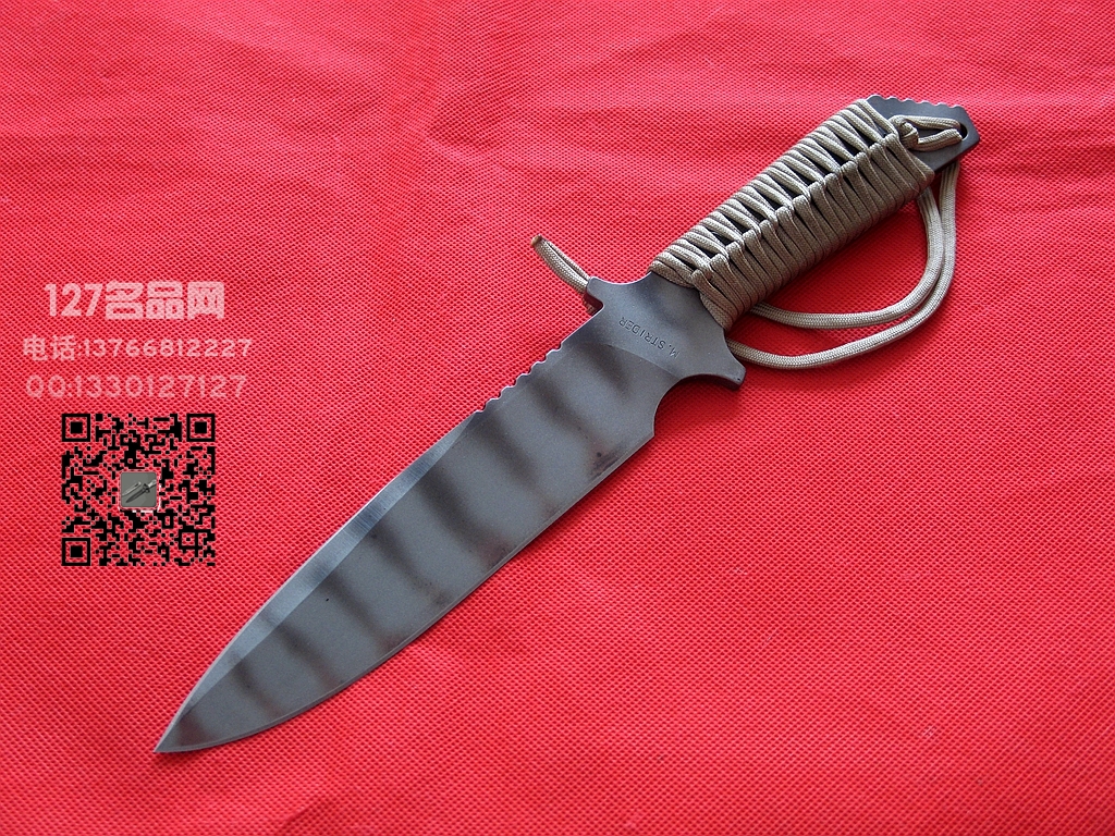 美国挺进者Strider MK1早期火标BG-42钢战斗刀