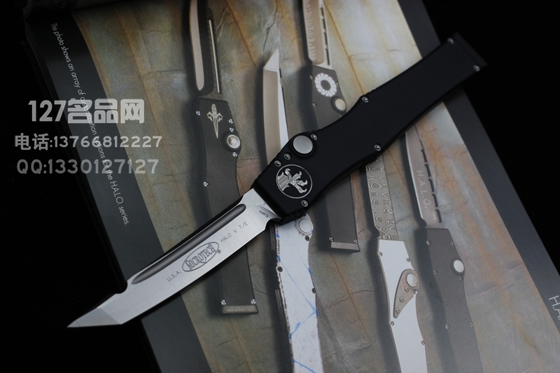 微技术Microtech H.A.L.O V150军用版超弹力直跳名刀 微技术Microtech H.A.L.O V150军用版超弹力直跳名刀