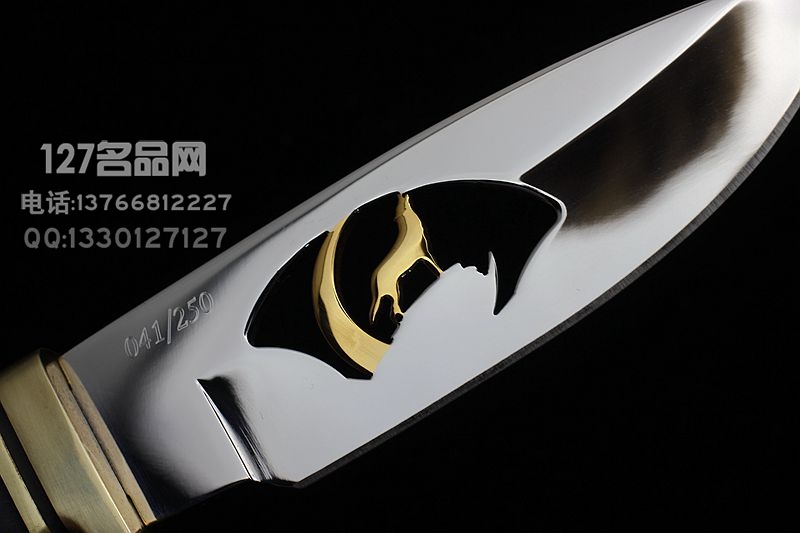 美国BUCK巴克 192BWSLE3 手工镜面 24K黄金狼