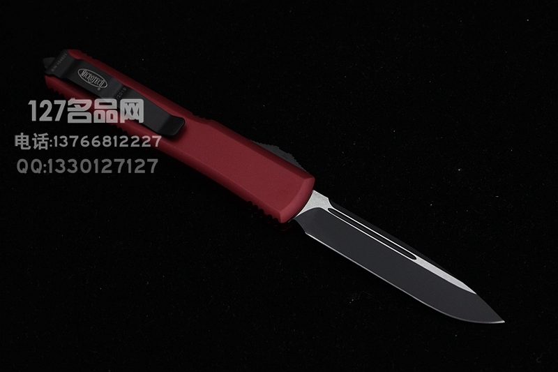 美国微技术Microtech 121-1RD红色手柄单锋直跳
