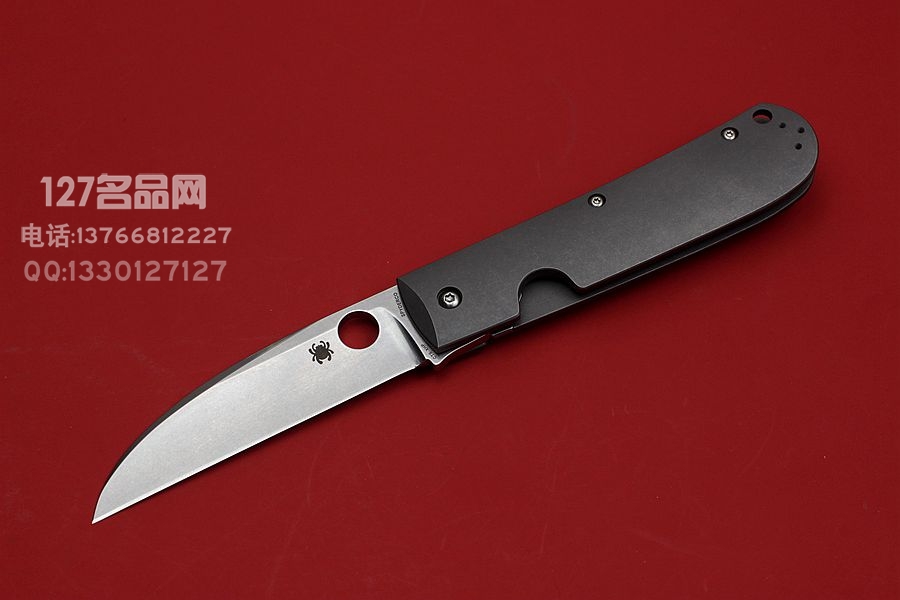 Spyderco 美国蜘蛛C249TIP MS合作款 CTSXHP钢材 钛合金柄 Spyderco 美国蜘蛛C249TIP MS合作款 CTSXHP钢材 钛合金柄